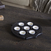 Maji Stone Multi Tealight Holder, Antique Black