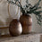 Linsy Ribbed Glass Vase, Smoke Brown
