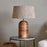 Agua Grooved Mango Wood Table Lamp