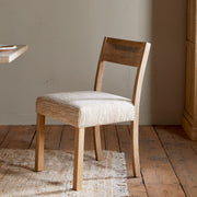 Zoha Cotton and Jute Upholstered Dining Chair