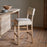 Zoha Cotton and Jute Upholstered Counter Chair