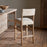 Zoha Cotton and Jute Upholstered Counter Chair