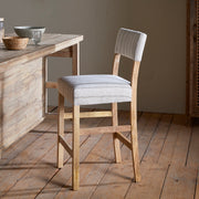 Nidhi Linen Upholstered Counter Chair