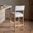 Nidhi Linen Upholstered Counter Chair