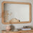 Vivan Rectangular Grooved Wood Mirror