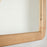 Vivan Rectangular Grooved Wood Mirror