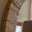 Ibo Reclaimed Wood Round Wall Mirror, Natural Finish