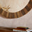 Ibo Reclaimed Wood Round Wall Mirror, Natural Finish