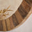 Ibo Reclaimed Wood Round Wall Mirror, Natural Finish