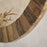 Ibo Reclaimed Wood Round Wall Mirror, Natural Finish