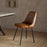 Harsha Leather Dining Chair, Aged Tan