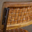 Amala Leather Weave and Iron Dining Chair, Aged Tan