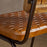 Amala Leather Weave and Iron Dining Chair, Aged Tan