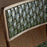 Amala Leather Weave and Iron Dining Chair, Rich Green