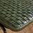 Amala Leather Weave and Iron Dining Chair, Rich Green