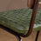 Amala Leather Weave and Iron Dining Chair, Rich Green