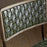 Amala Leather Weave and Iron Dining Chair, Rich Green