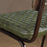 Amala Leather Weave and Iron Dining Chair, Rich Green