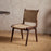 Vinay Jute and Wood Dining Chair, Chocolate