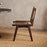 Vinay Jute and Wood Dining Chair, Chocolate