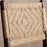 Vinay Jute and Wood Dining Chair, Chocolate