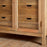 Artha Mango Wood & Glass Tall Display Cabinet, Natural Finish