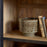 Valin Wide Mango Wood and Glass Cabinet, Charcoal