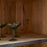 Valin Wide Mango Wood and Glass Cabinet, Charcoal
