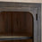 Valin Wide Mango Wood and Glass Cabinet, Charcoal