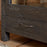Valin Wide Mango Wood and Glass Cabinet, Charcoal