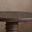 Laya Carved Wood Side Table, Chocolate Brown