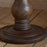 Laya Carved Wood Side Table, Chocolate Brown