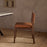 Kusa Mango Wood and Leather Dining Chair