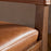 Kusa Mango Wood and Leather Dining Chair