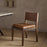 Kusa Mango Wood and Leather Dining Chair