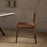 Kusa Mango Wood and Leather Dining Chair