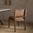 Kusa Mango Wood and Leather Dining Chair