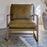Baloo Acacia Wood and Leather Occasional Chair