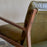 Baloo Acacia Wood and Leather Occasional Chair