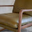 Baloo Acacia Wood and Leather Occasional Chair