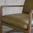 Baloo Acacia Wood and Leather Occasional Chair