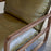 Baloo Acacia Wood and Leather Occasional Chair