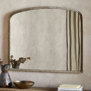 Juhli Arched Mirror, Aged Antqiue Brass