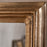 Yamuna Rectangular Mirror, Antique Brass