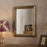 Yamuna Rectangular Mirror, Antique Brass