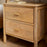 Sri Mango Wood Bedside Table, Natural Finish, Two Drawers