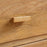 Sri Mango Wood Bedside Table, Natural Finish, Two Drawers