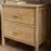 Sri Mango Wood Bedside Table, Natural Finish, Two Drawers