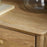 Sri Mango Wood Bedside Table, Natural Finish, Two Drawers