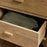 Sri Mango Wood Bedside Table, Natural Finish, Two Drawers
